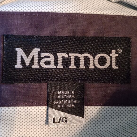 Marmot Celeste Plum Rain Jacket Women's L Hooded Lightweight Outdoor Trenchcoat - Picture 3 of 12